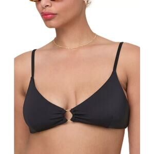 Andie Women's Bonita O-Ring Bikini Top Black Size L 2348